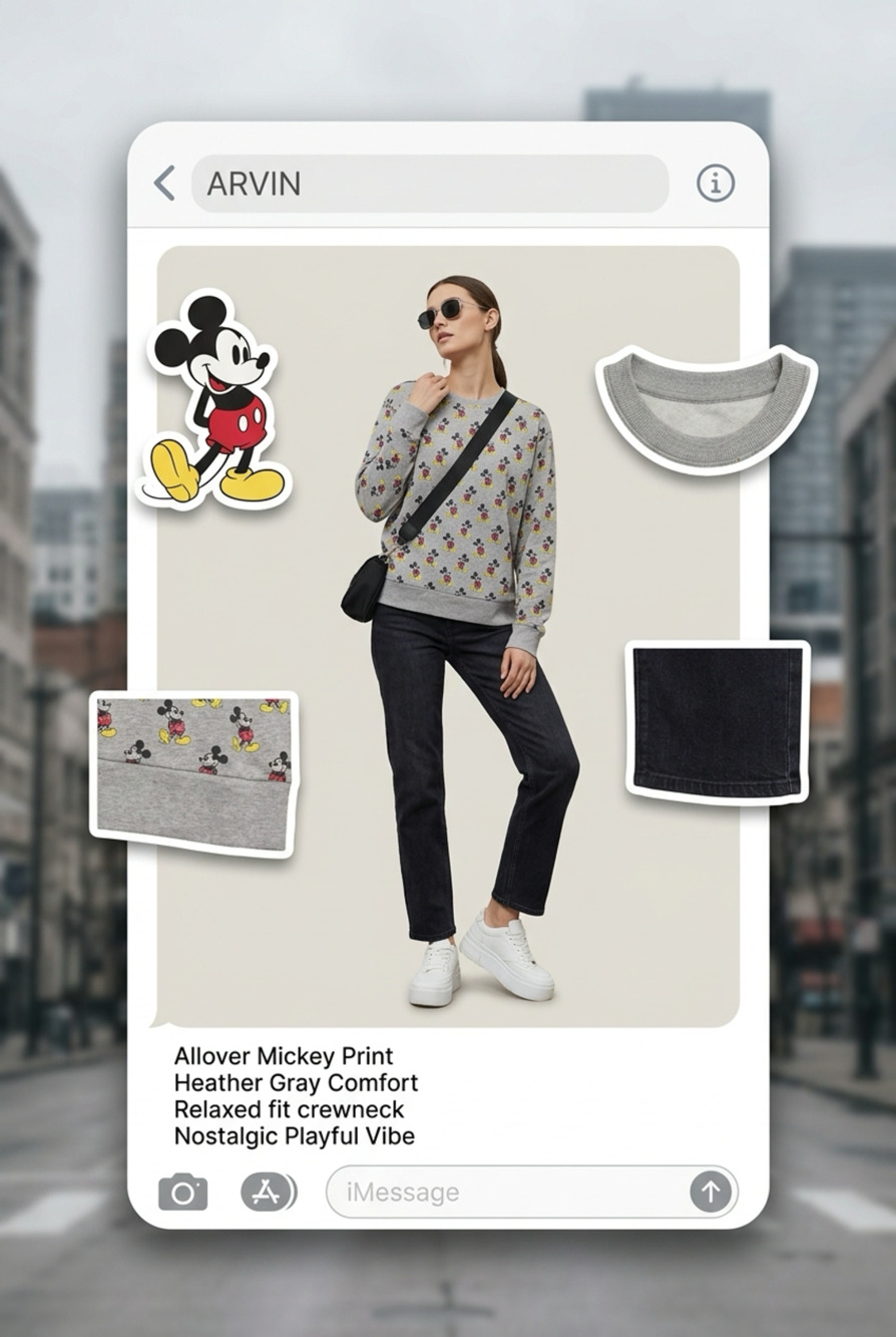 Disney Women's Plus Mickey Mouse Sweatshirt Hoodie Zippered All-Over Print Gray